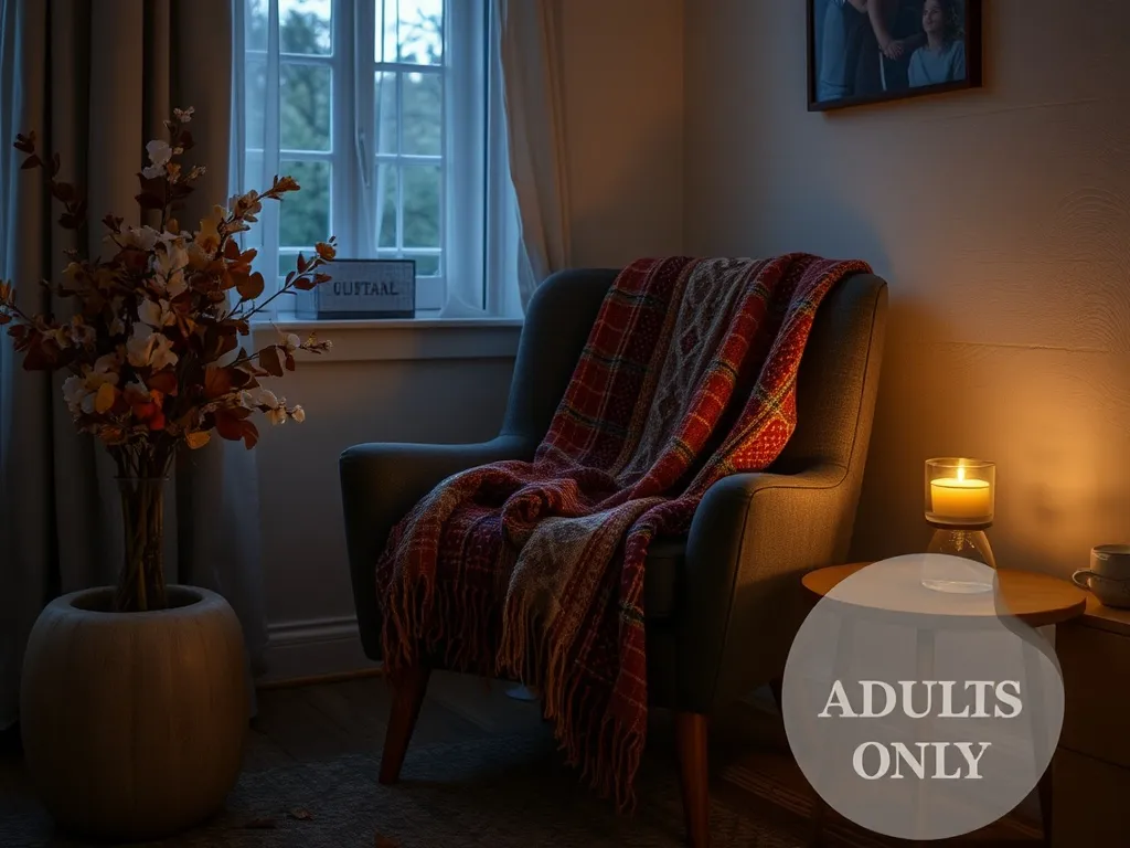 Peaceful autumn landscape with soft light